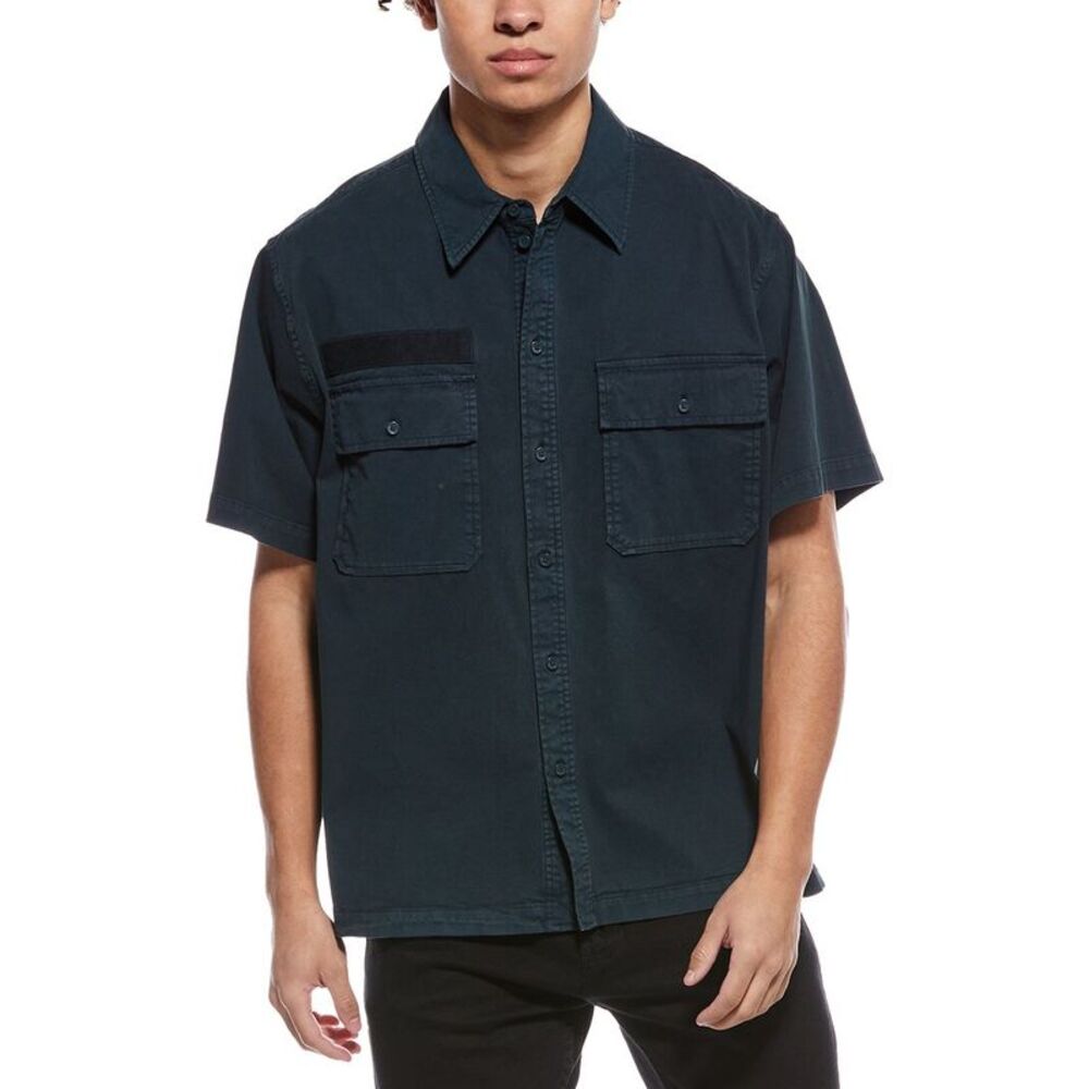 Helmut Lang Mens  Uniform Shirt, Green